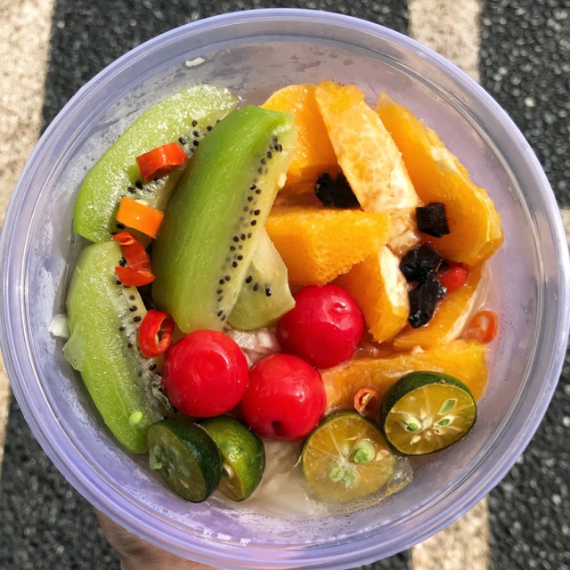 

#TIMRAINBOW (Asinan Buah Kekinian Kiwi Jeruk Bengkuang)