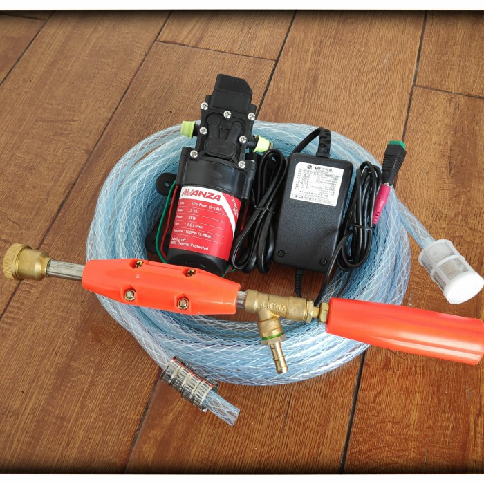 Pompa Air Dc Ossel Adaptor 2A Lengkap