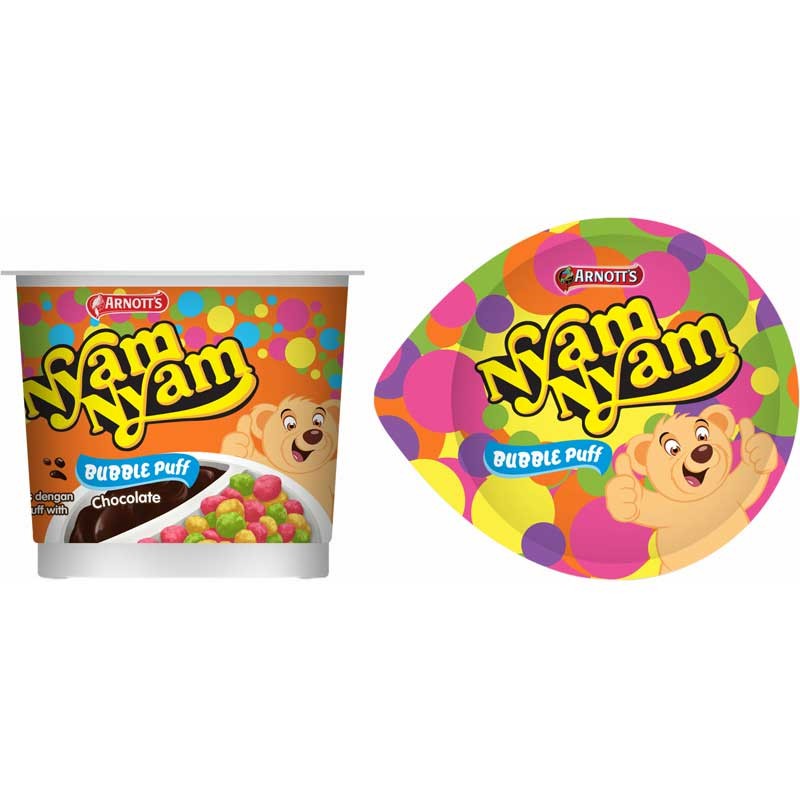 

NYAM NYAM BUBBLE PUFF COKLAT 1pcs 18gr