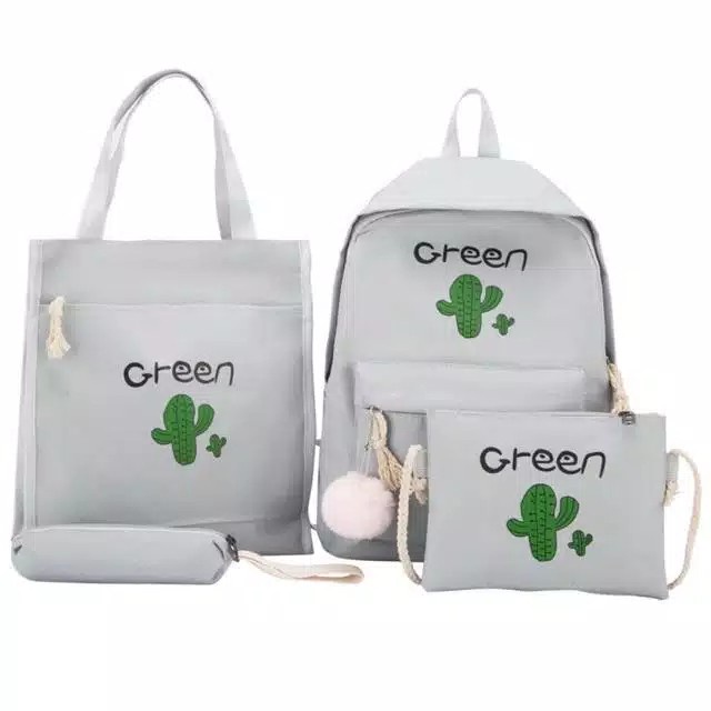 Charyatink - Promo [ COD ] Tas Ransel Wanita 4IN1 Backpack Fashion Wanita terlaris