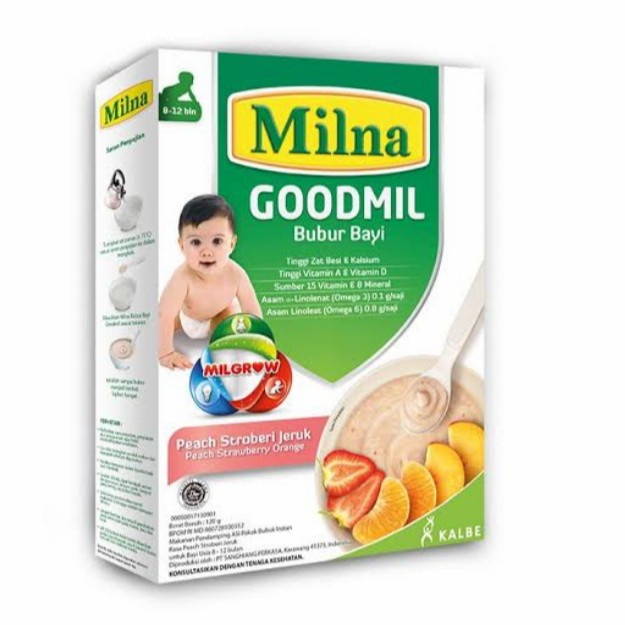 MILNA GOODMIL PEACH STRAWBERRY&amp;JERUK 120GR