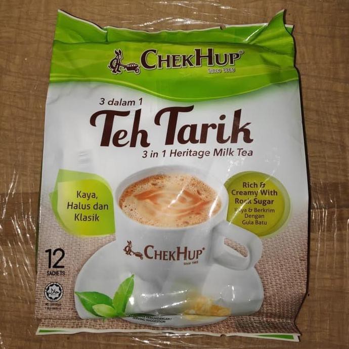 

Teh-Bubuk- teh tarik 3 in 1 malaysia /tea rich & creamy chek hup -Dijamin-Halal.