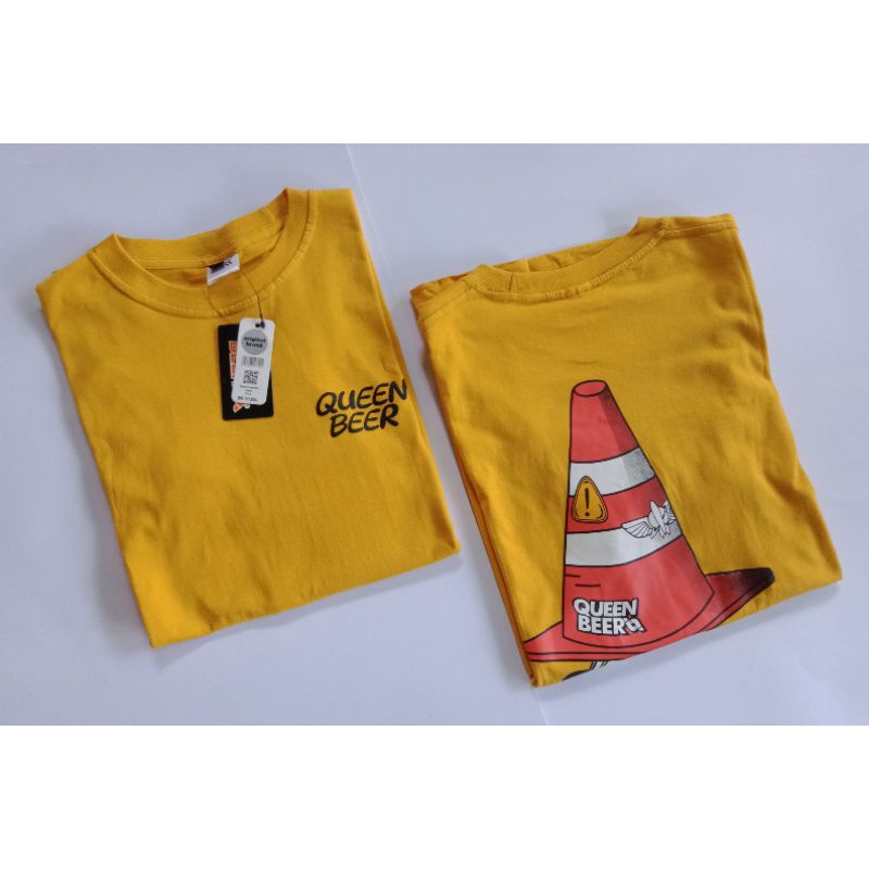 KAOS PRIA DISTRO LENGAN PENDEK MURAH TERBARU QUEEN BEER KUALITAS PREMIUM