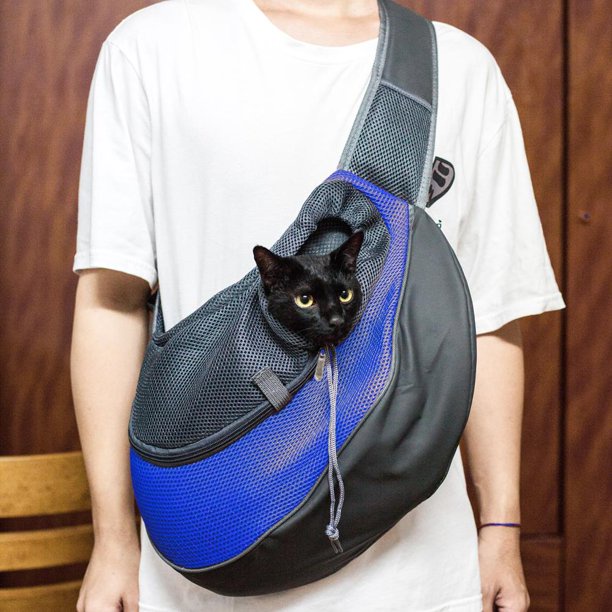 Tas Selempang Anjing Kucing/ Tas Gendong Hewan Anjing Kucing / Pet Sling Carrier Shoulder Travel Bag Dog Cat Puppy Kitten