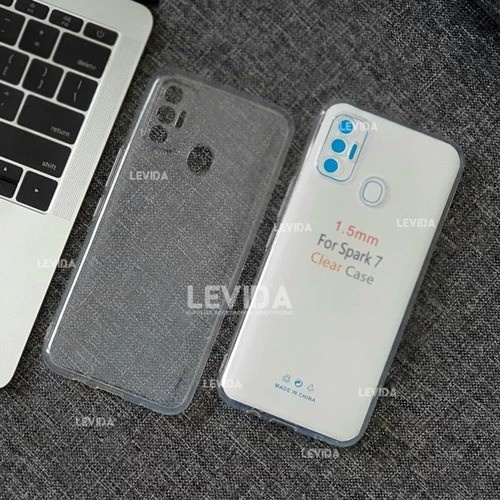 TECNO POVA 4 4 PRO 3 NEO 2 2 SPARK 6 GO 7 7 NFC 7 PRO CASE HD BENING SOFTCASE 1.5mm CLEAR TRANSPARAN CASING COVER PELINDUNG BELAKANG SILIKON KARET