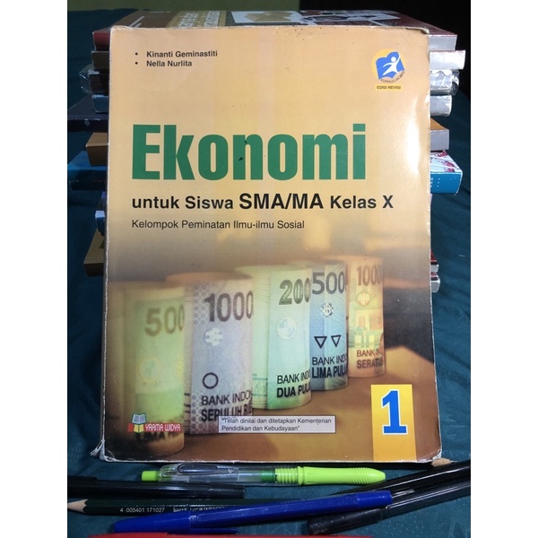 BUKU EKONOMI KELAS 10 / X YRAMA WIDYA KURIKULUM 2013 EDISI REVISI