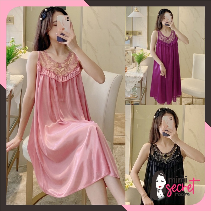 ❤ MIMI ❤ Baju Tidur Lingerie Dress Model Renda Kipas Terawang Lingerie Pakaian Sexy