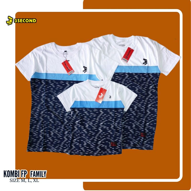 Kaos 3second Family Kaos Three Second Keluarga Kaos Family Kaos Kembaran Kaos Couple Family Shopee Indonesia