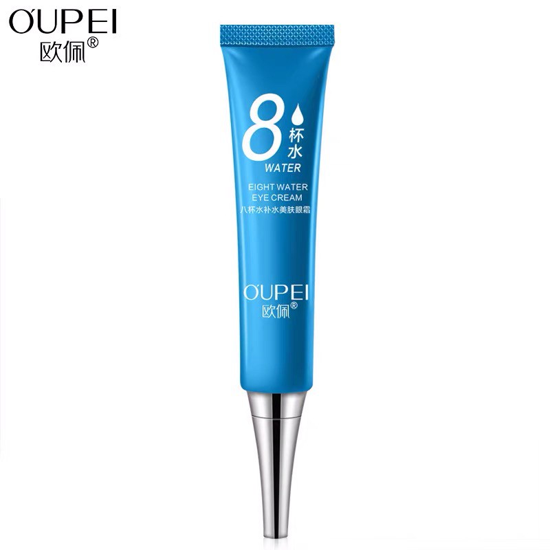 OUPEI Krim Mata Eye Cream 8 EIGHT WATER Mata Panda Lingkar Hitam BRIGHTENING HYDRATING Skin Water EY