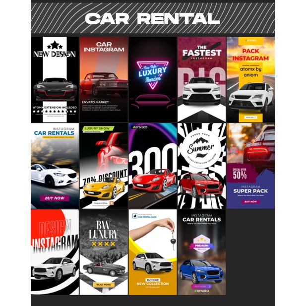 Atomx 1200+ Instagram Stories Big Pack - After Effects Extension