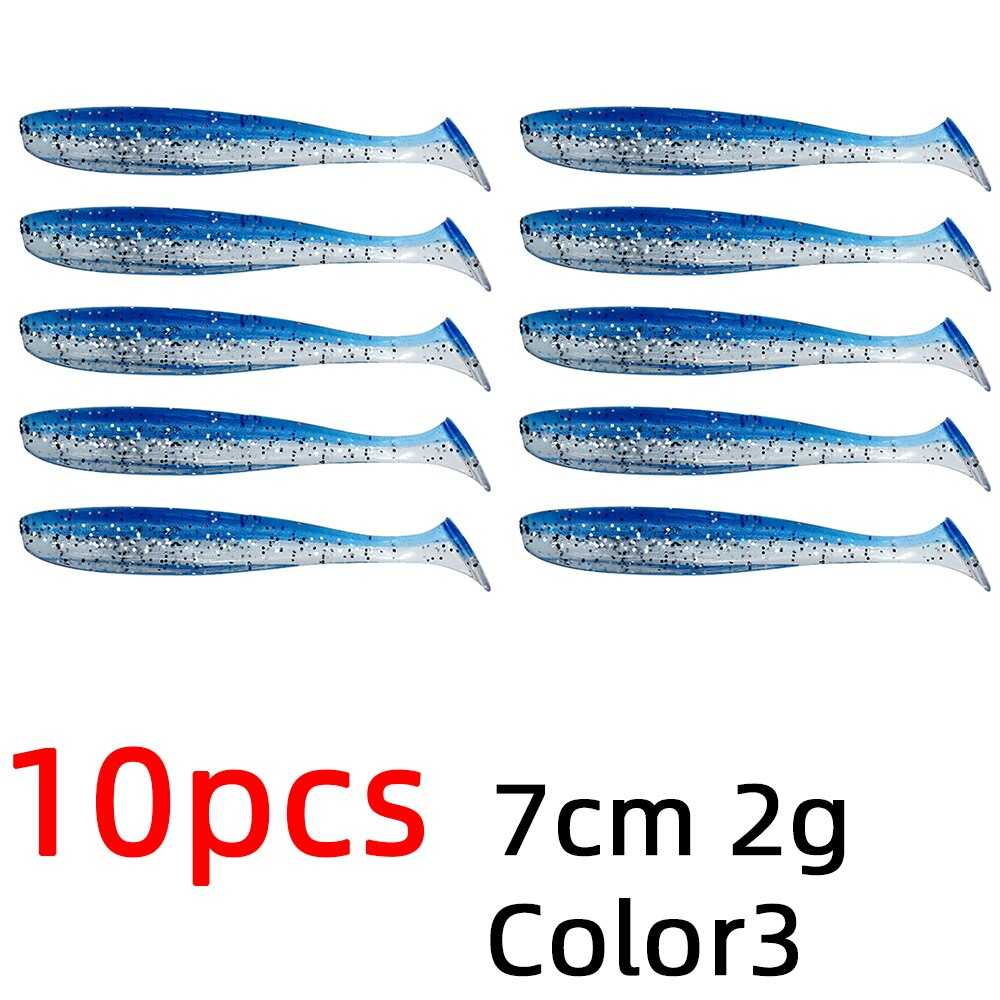 Umpan Pancing Ikan Flashing Jig Sea Lure Bait 7CM 10PCS L72