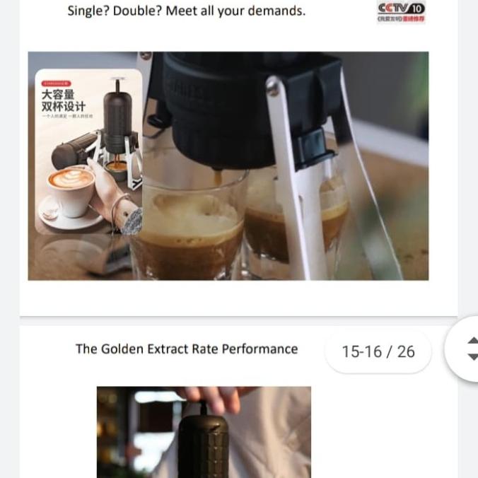 :<:<:<:<] Staresso Mirage SP300 portable espresso maker