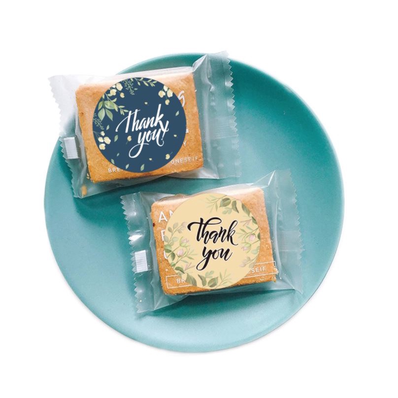 

Sticker Stiker Roll Label Cookies THANK YOU 34 1/1.5 INCH