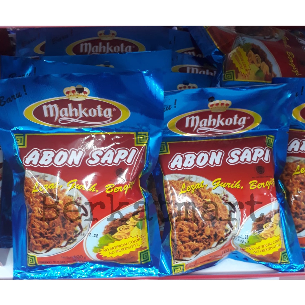 Abon Sapi Cap Mahkota kemasan 100gr