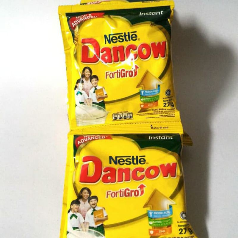 

SUSU NESTLE DANCOW FORTIGRO SACHET RENCENG 10 PCS X 27 GRAM SUSU BUBUK