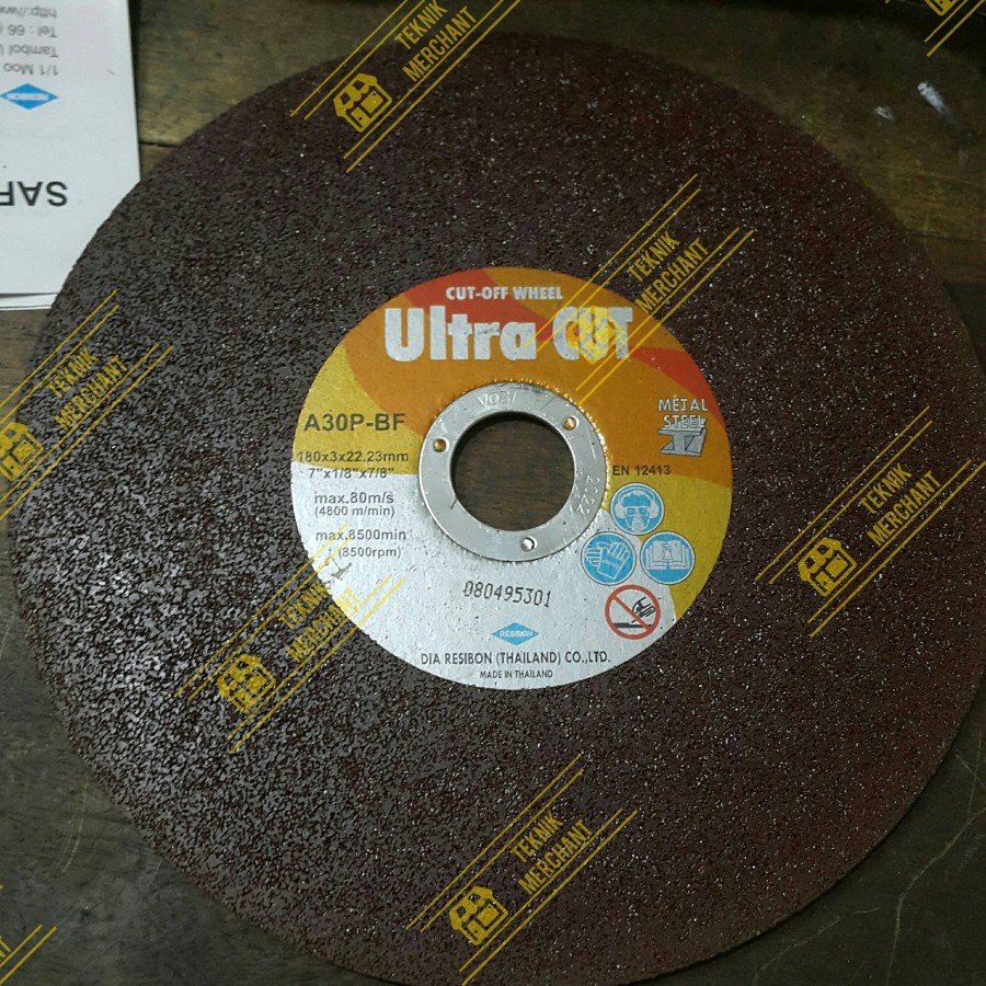 Batu Gerinda Potong Cutting wheel 7X3 Ultra 180x3 ultracut ultra cut