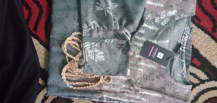 Gamis Montana Dan Diorsilk Ori By Aku Karissa Motif Batik Kilap Etnis Mewah Pesta Sultan