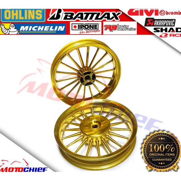 ✯Murah❥ Velg Racing Tapak Lebar Power Vario 150 Vario150 Esp Classic - Putih ¨