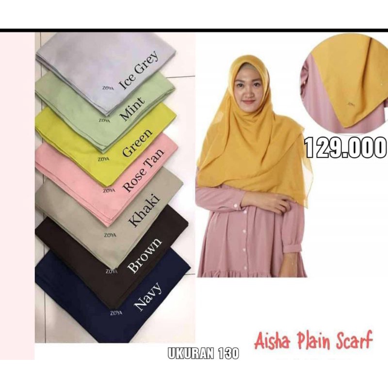 Aisha Plain Scarf Zoya
