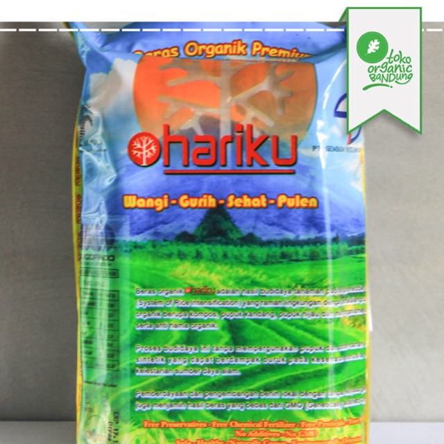 

Hariku Beras Pandan Wangi Organik 2kg
