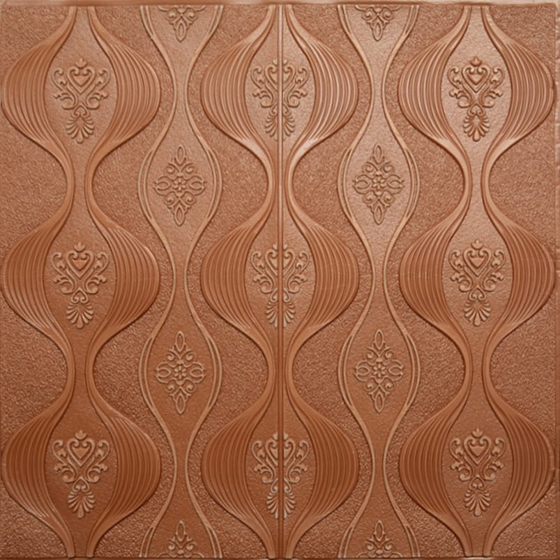 [COD] Wallpaper Dinding Stiker Wallfoam 3D Sticker Dekorasi Kamar Rumah Murah [Seri X] 70cmx70cmx6mm-COKLAT