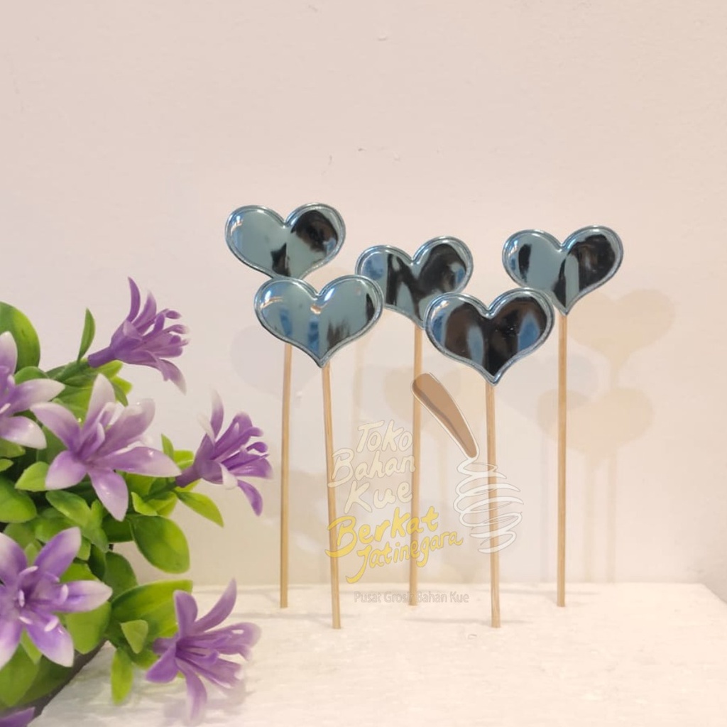 CAKE TOPPER HATI / TOPPER LUCU HATI