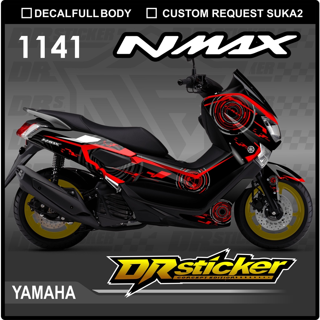 Decal Nmax Old Lama Ful Body - Dekal Sticker Nmax Old Desain Grafis
