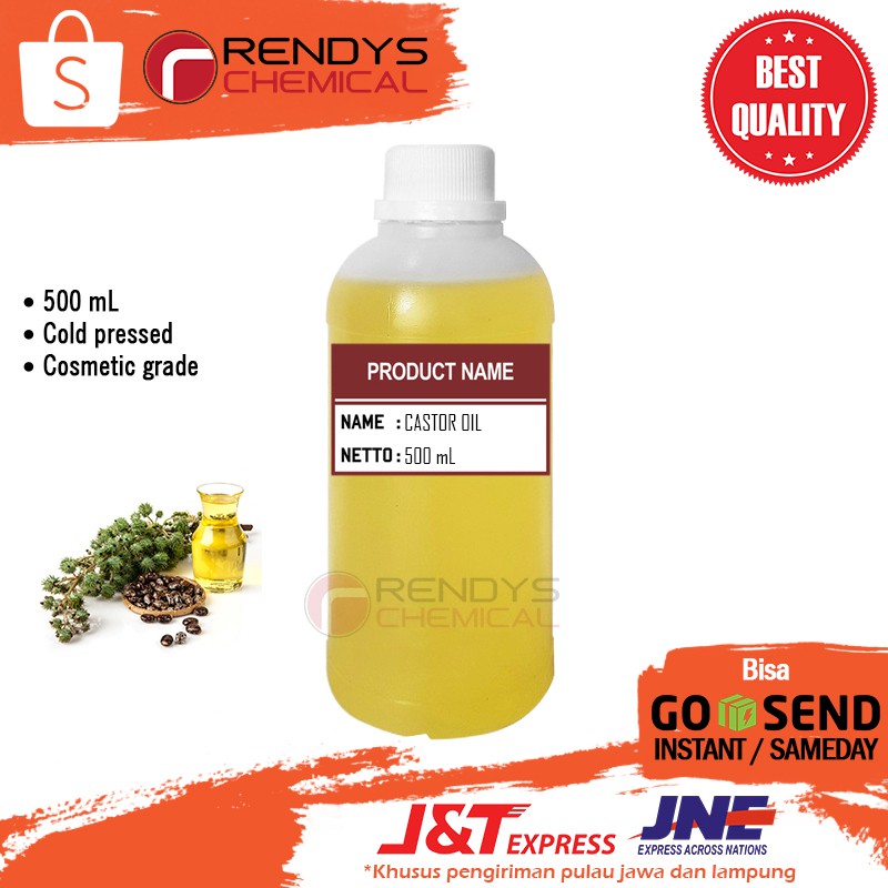 Pure Castor Oil 500ml - Minyak Biji Jarak Murni 500 mL - Cold Pressed