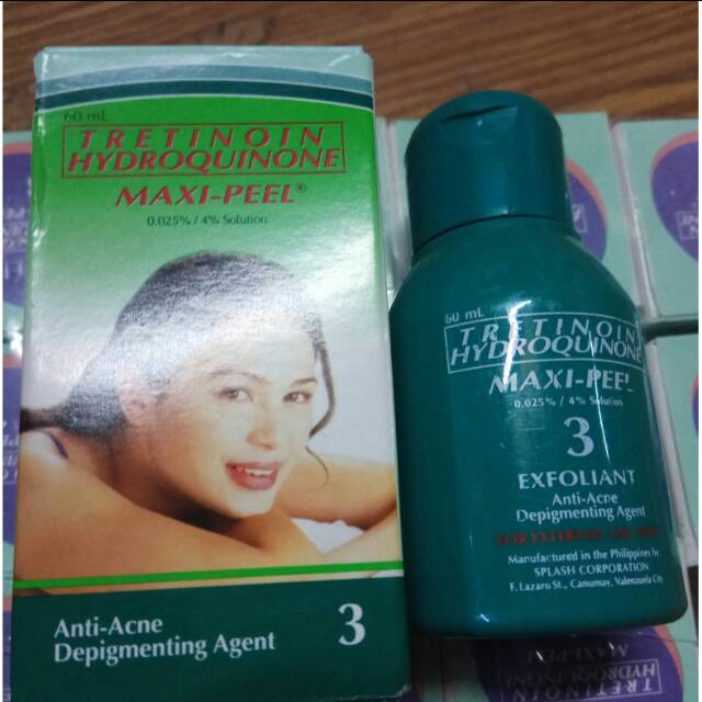 MAXI-PEEL Tretioin hydroquinone 3 /skin reneval original 100%