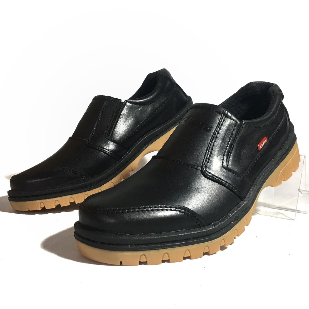 Kickers Sepatu Casual Kasual Pria Bahan Kulit Asli Full 100% Model Gaul Elegan Harga Murah Kode F.8