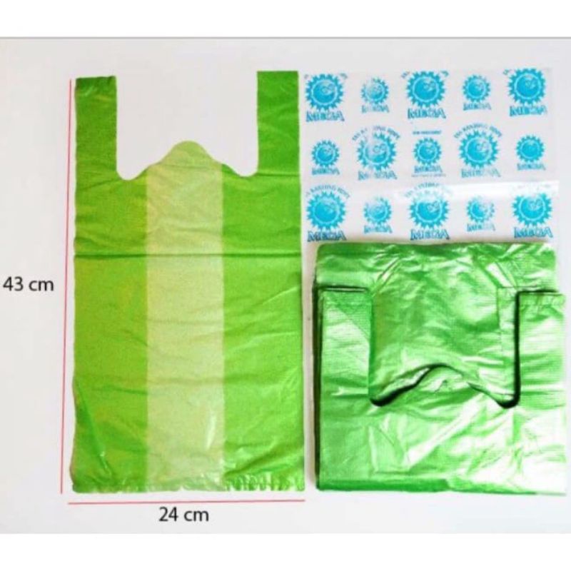 Kantong Kresek Plastik Warna Warni Uk 15 24 28 Merk Mega / Kantong Plastik Warna