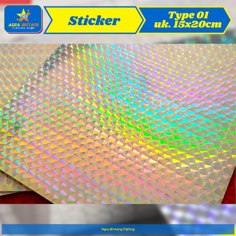 

STICKER HOLOGRAM 15X20 CM
