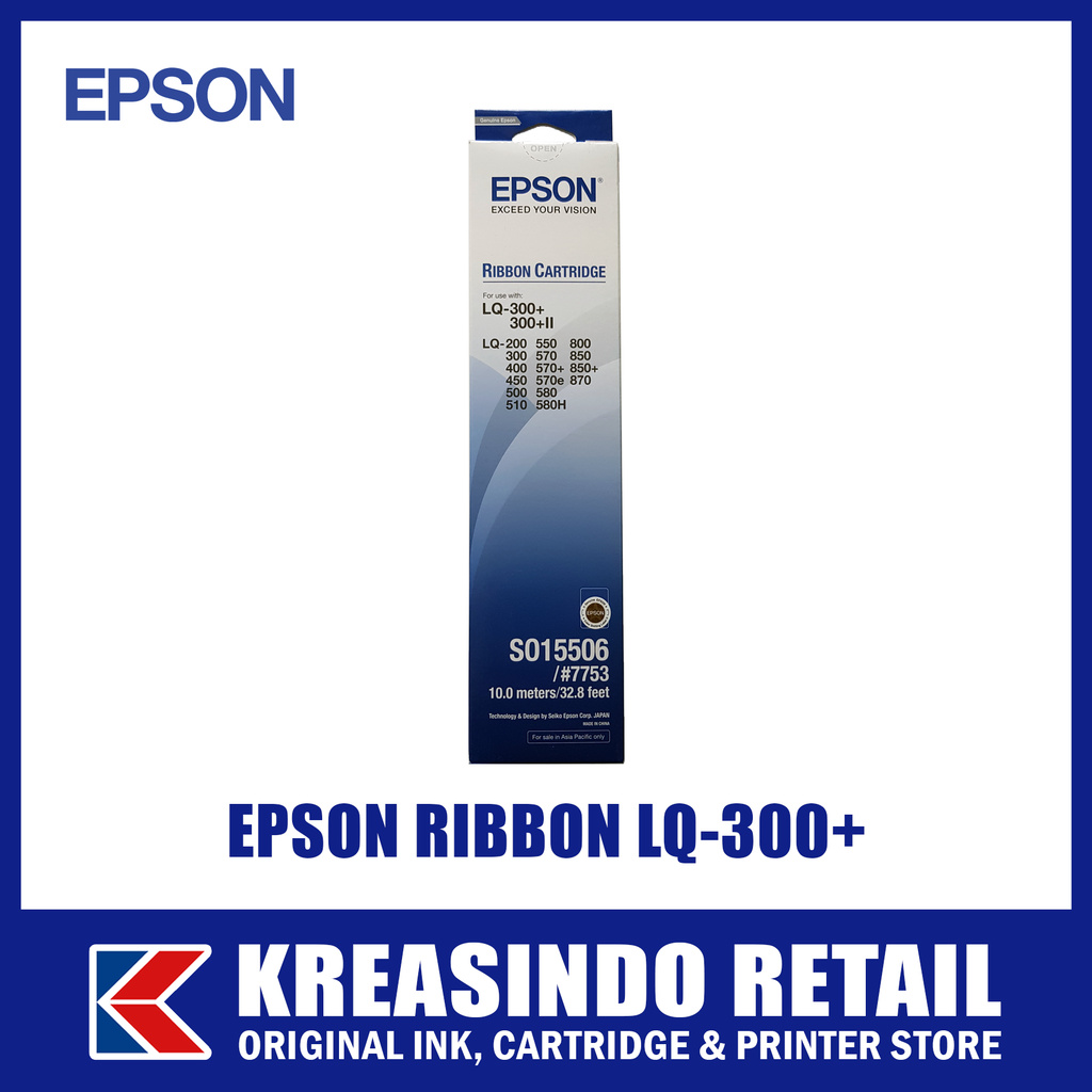 Epson Ribbon Cartridge / Pita / Tinta LQ-300+ LQ300 (#7753) Original