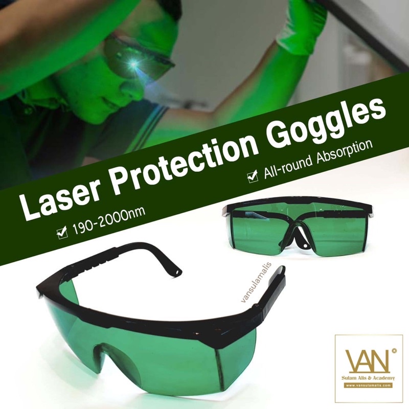 KACAMATA IMPORT ANTI LASER IPL GOOGLE GREEN HIJAU