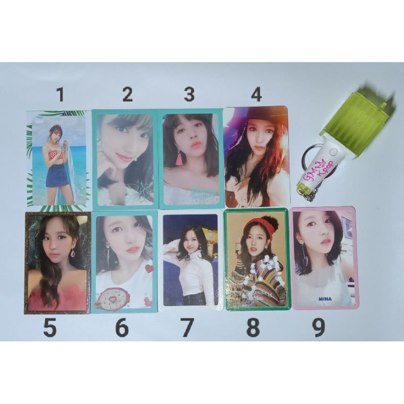 Twice mina photocard album dtna tcl feel special merry happy signal wil