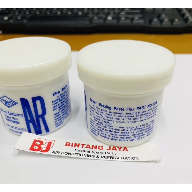 Bourax bubuk silver brazing paste flux biru