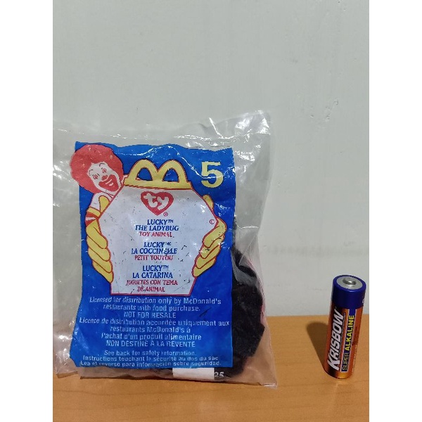 McD Happy Meal Ty USA 2000 #5 Lucky the Ladybug NIP