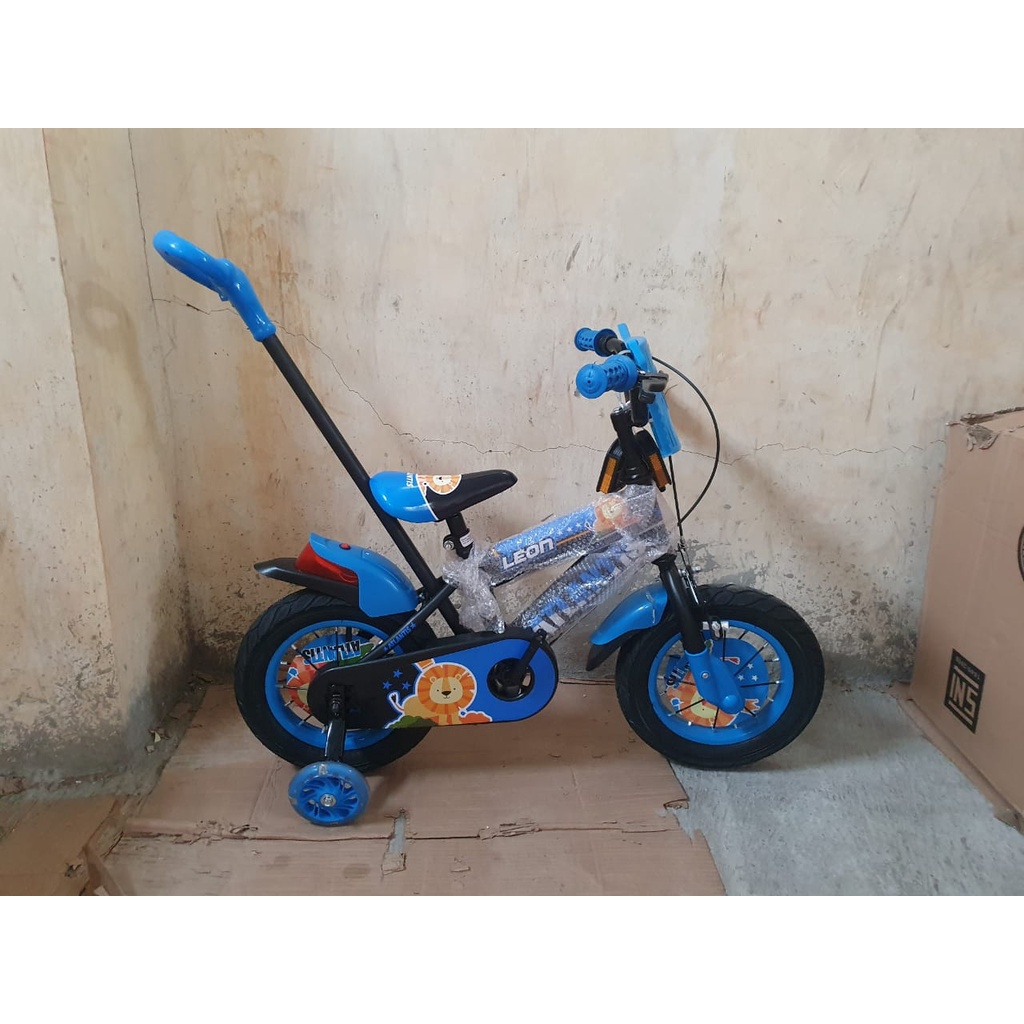 Sepeda anak BMX 12 Atlantis Leon tongkat stir