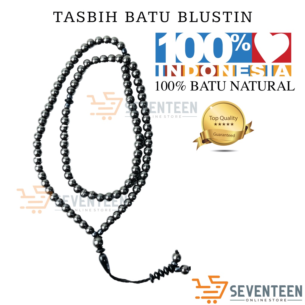 SEVENTEEN TASBIH BATU KESEHATAN ISI 99 BUTIR TASBIH BLUSTIN ASLI TASBIH SHOLAT MUSLIM AQIQAH TAHLILNAN YASINAN