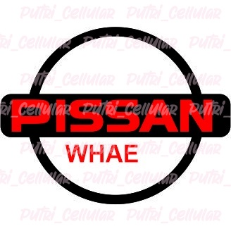 Cutting stiker Kata-kata merk plesetan Pisan wae