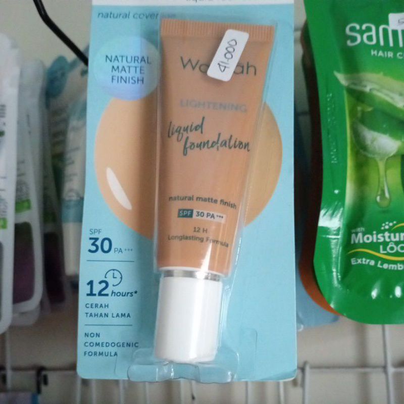 foundation wardah natural matte finish