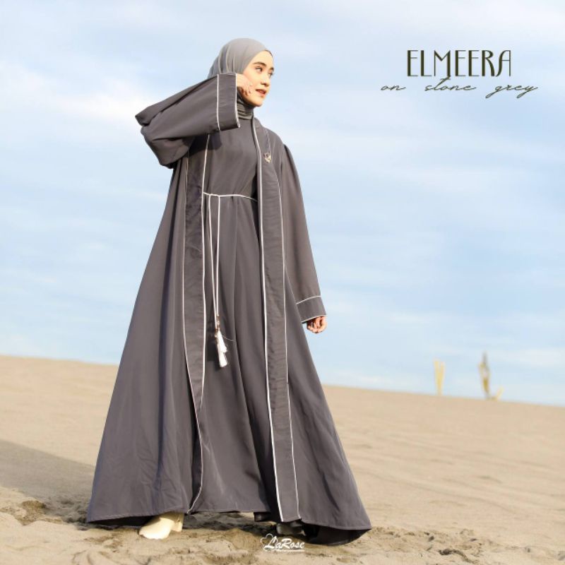 Moslem Ori Pakaian Muslim Wanita Elmeera Abaya By Larose Moslem (Open PO)