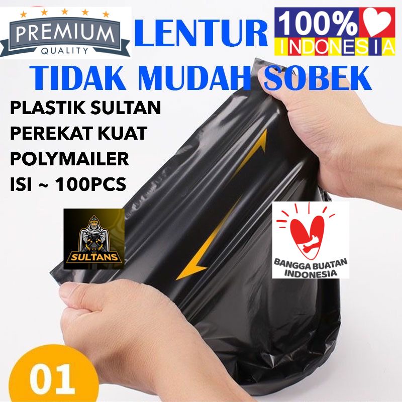 MINIGO (100pcs) Polymailer Plastik Packing Kemasan Olshop BAHAN TEBAL * 10 x 20cm * 10 x 25cm * 13 x 27cm * 16 x 20cm * 17 x 30cm * 20 x 30cm  Harga Perikat / isi 100pc  1 ikat isi : 100Pcs