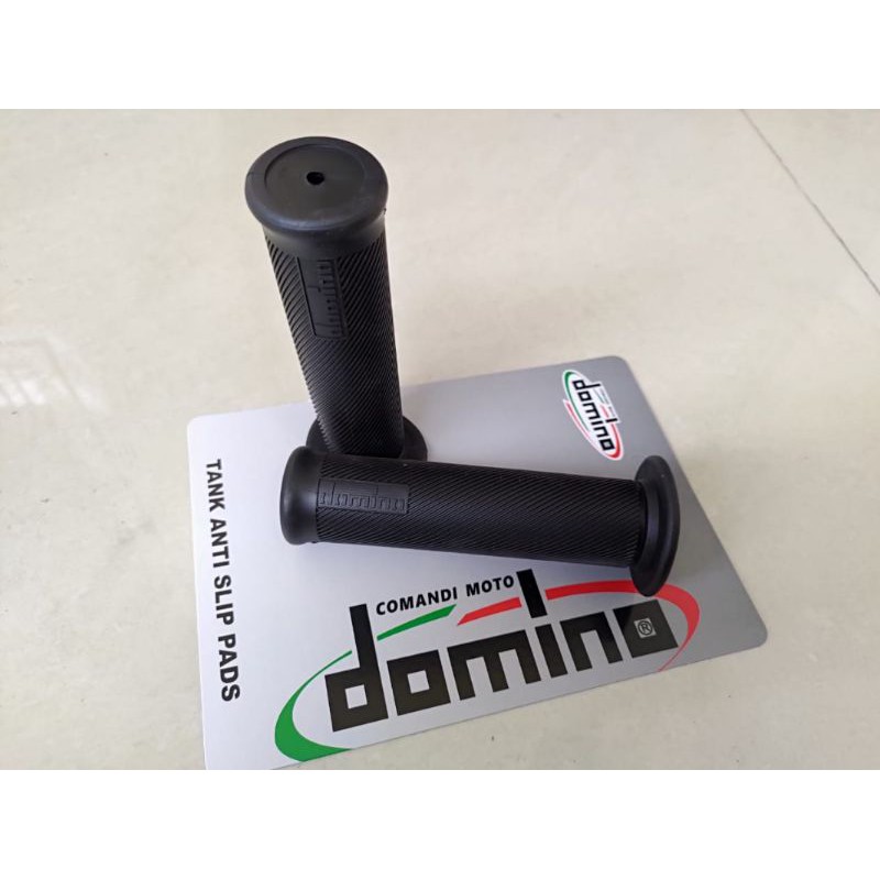 Handgrip hanfat grip bulu polos hitam domino