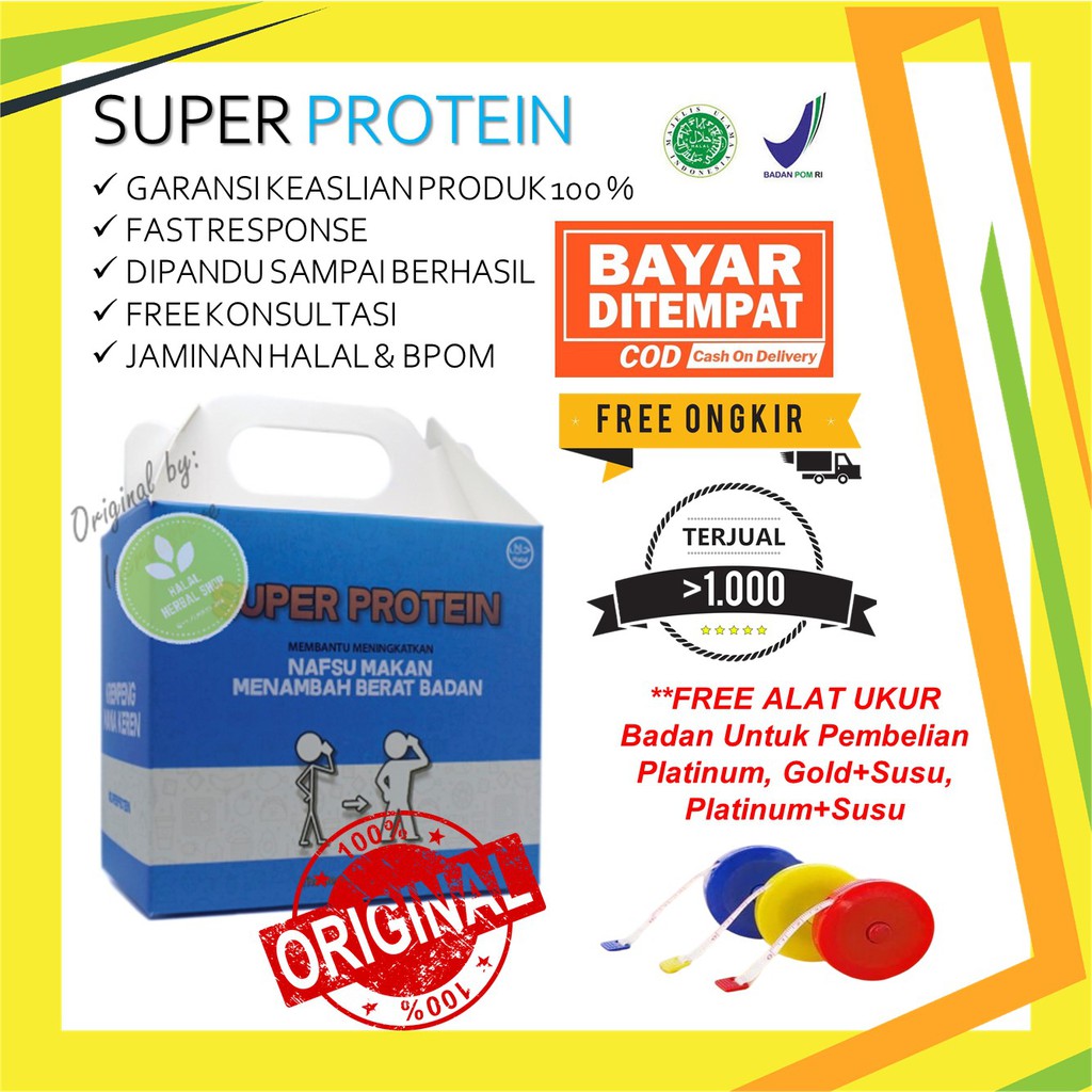 Jual Super Protein Original Suplemen Penggemuk Badan Obat Herbal