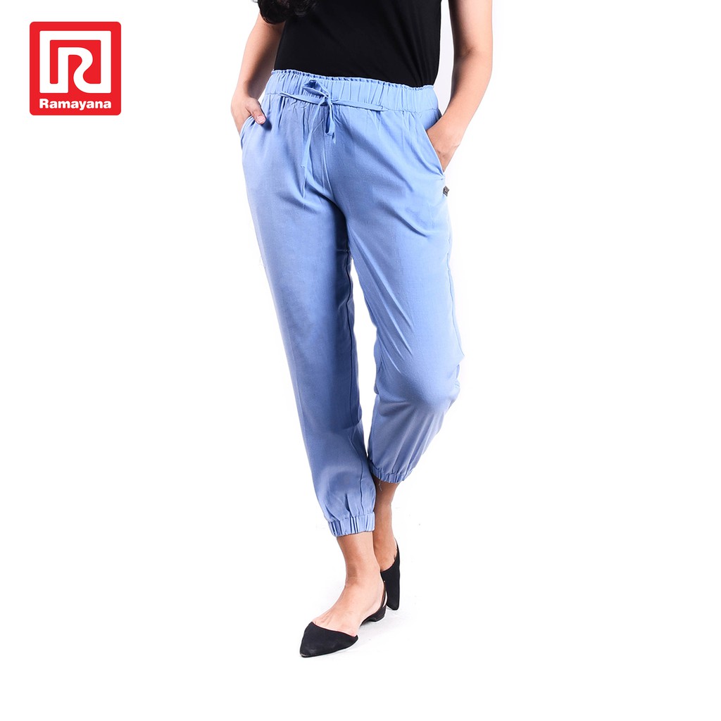 Ramayana JJ Jeans  Celana  Jogger  Wanita  Biru Langit 