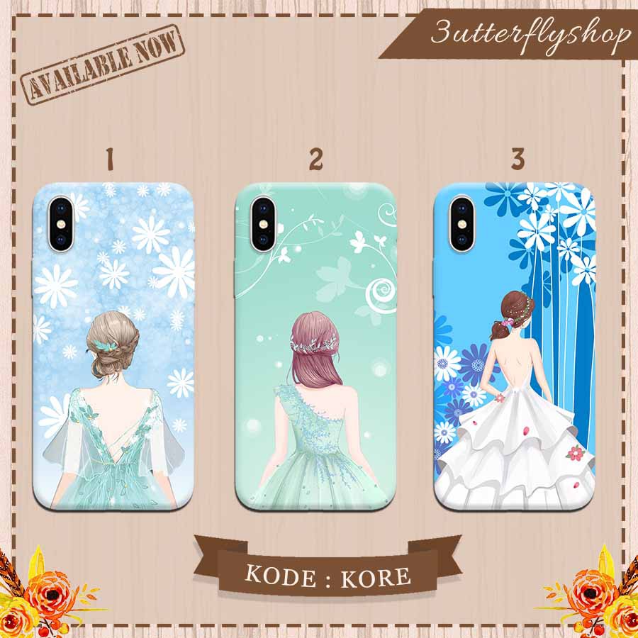 Korean Girly floral casing case Oppo Vivo Realme Redmi Xiaomi Samsung Iphone