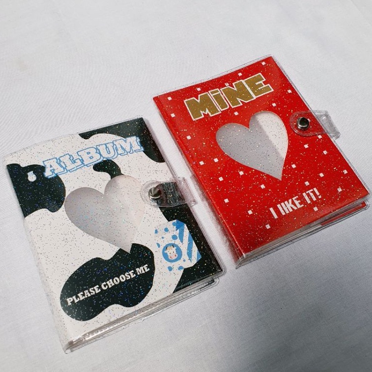 Collect Book Photocard Album Cow Heart Pattern isi 64