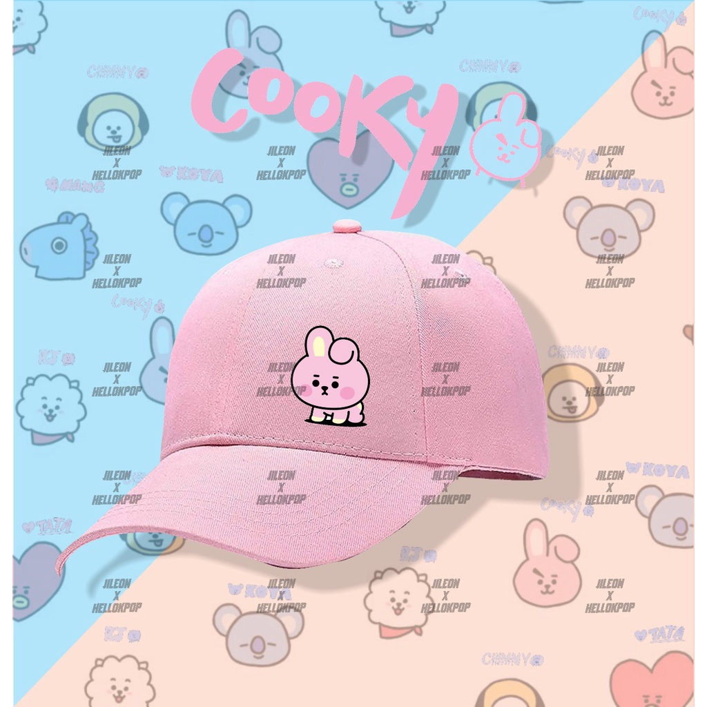 TOPI ANAK DAN DEWASA BT21 CHIMMY COOKY TATA KOYA MANG RJ SHOOKY VAN ( 3 - 10 TAHUN )-2