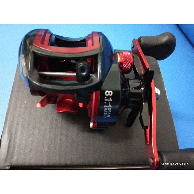 reel BC Lizard audi ratio 8.1 : 1 handle merah